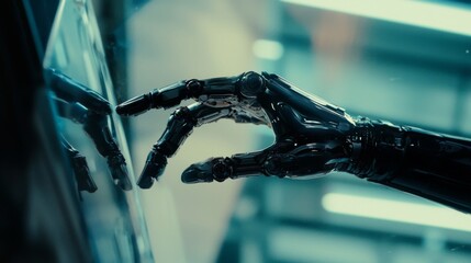 Robotic Hand Interacting with Digital Interface: A Glimpse into the Future of Technology