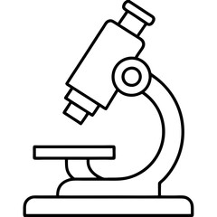 Microscope Outline Art Vector
