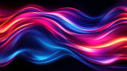 Fototapeta premium Vibrant Waves of Color in Dynamic Motion