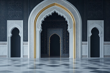 Fototapeta premium Stunning Islamic Architecture Interior Design