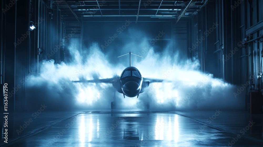 Poster aerospace wind tunnel testing lab environment