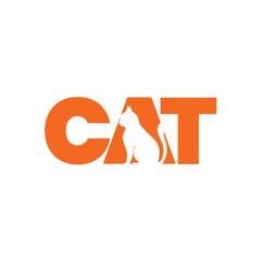Cat logo lattering