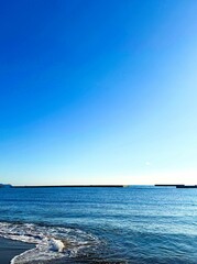 Fototapeta premium 波打ち際から見る海