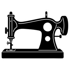 sewing machine isolated on white