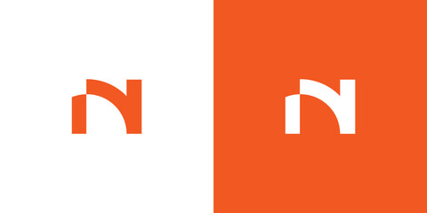 Letter N Logo Design Vector