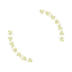 Hand drawn flower wreath illustration