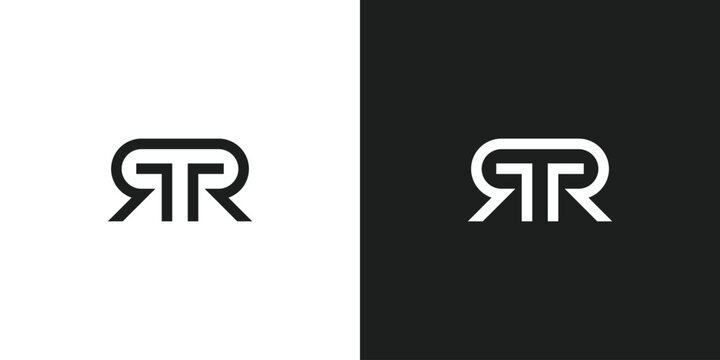 Letter RTR or RR Logo Design Vector
