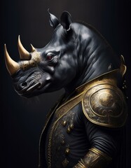 black and white horse