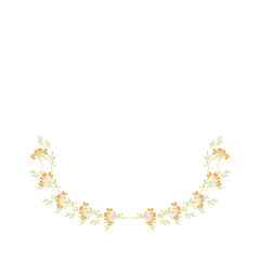 Hand drawn flower wreath illustration