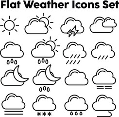 set of weather icons