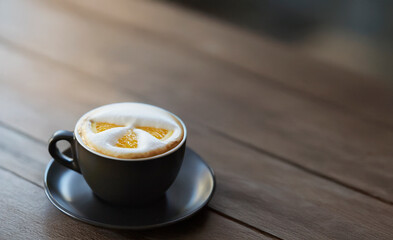 cup of coffee with cream	