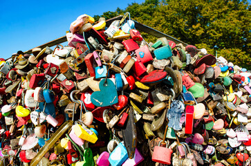 A love lock is a lock of a loved one that is placed on a bridge, fence, gate, monument and similar public places to symbolize their love