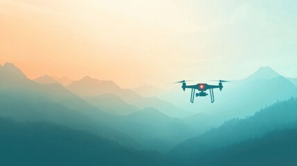 Fototapeta premium Drone for Medical Deliveries in Remote Areas