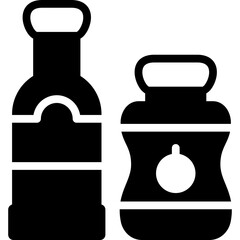 spice icon illustration design with solid