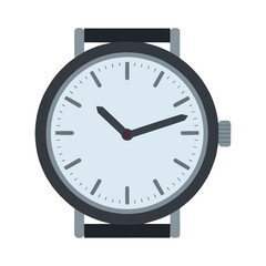 Modern Minimalist Wristwatch Vector, Men Hand Watch Vector Illustration isolated on white background