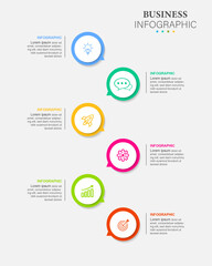 infographic element design 6 step, info chart planning