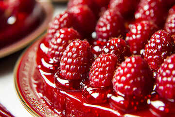  elegant raspberry cheesecake with fresh berries