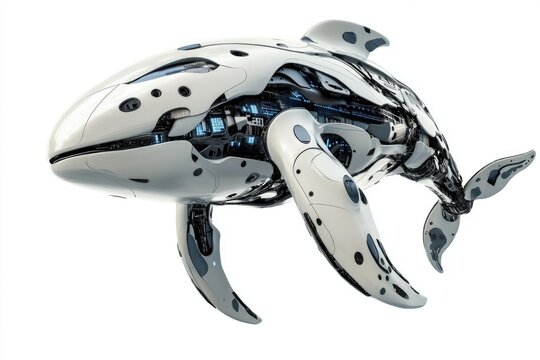 Futuristic Robotic Orca Whale Design Concept