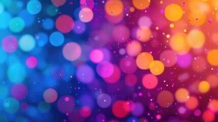 Obraz premium Splatter abstract background idea. A vibrant display of colorful bokeh lights in various hues creating a lively atmosphere.