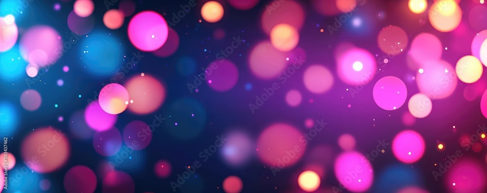 Poster splatter abstract background idea. a vibrant blend of colorful bokeh lights creating a festive and j