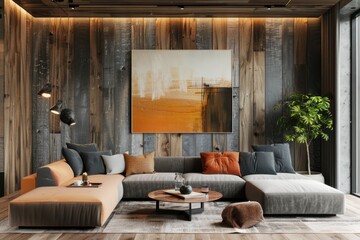 Modern home decor mock up