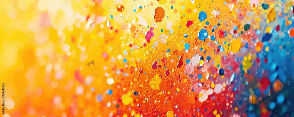 Poster splatter abstract background idea. vibrant abstract background with colorful splashes of paint in br