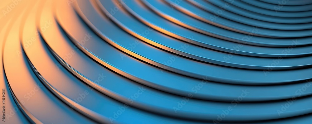 Poster brushed abstract background idea. abstract close-up of textured circular patterns with soothing blue