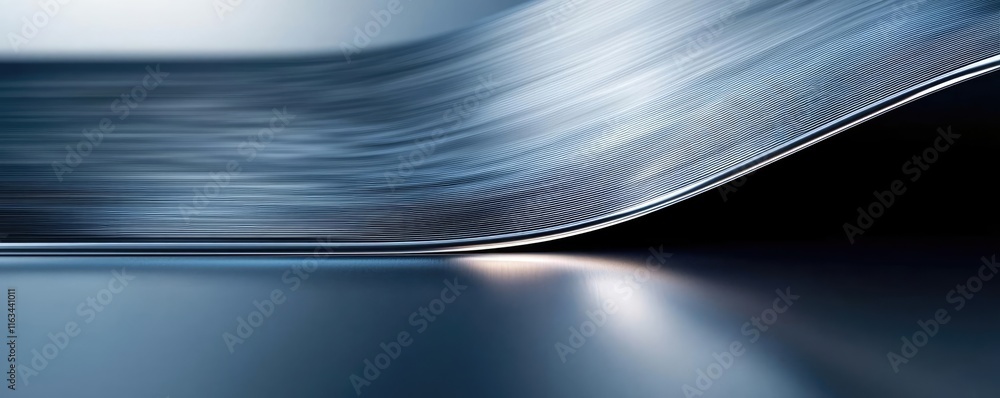Poster brushed abstract background idea. abstract metallic wave creates a futuristic and sleek surface with
