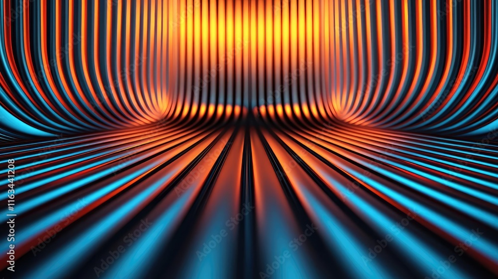 Poster brushed abstract background idea. vibrant geometric lines create a dynamic and futuristic aesthetic.