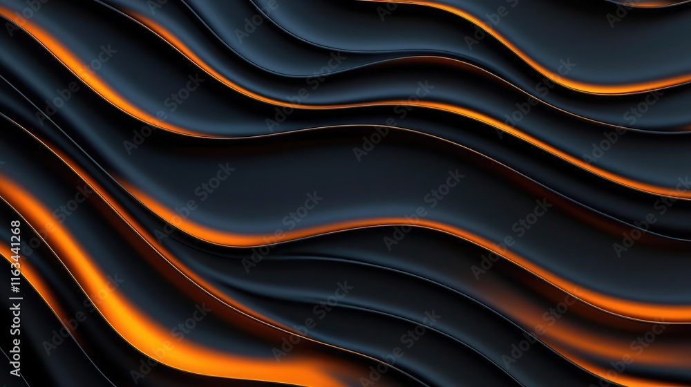 Poster brushed abstract background idea. abstract wave background with black and orange tones for creative 