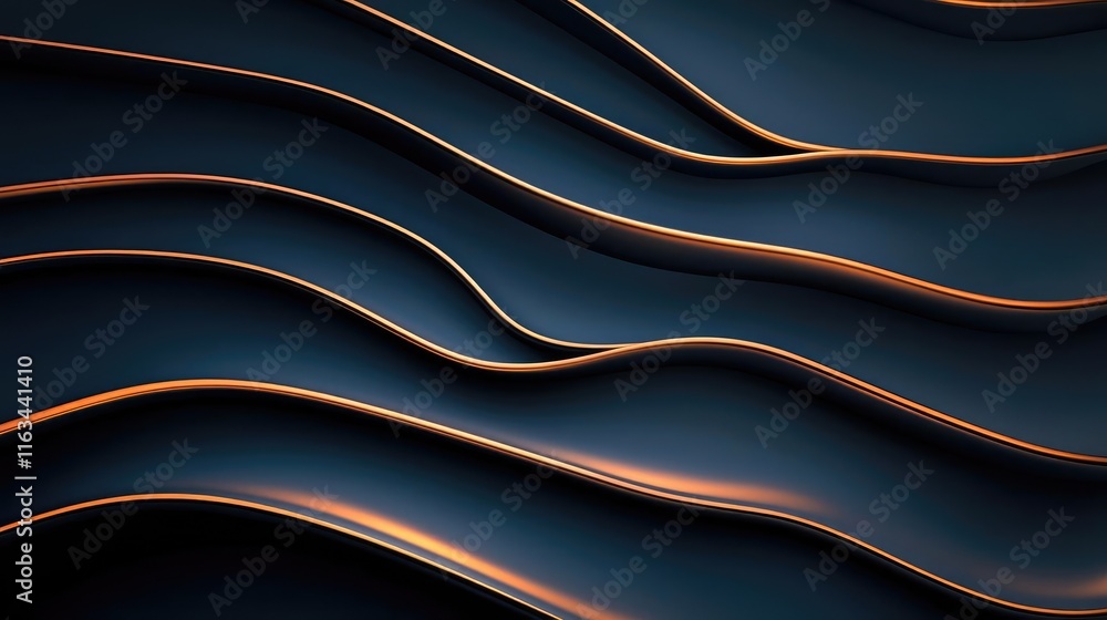 Poster brushed abstract background idea. abstract design featuring smooth waves with a dark backdrop and su