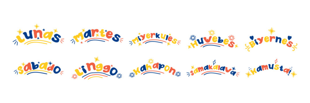 Day Of Languange Filiphina. vector illustration