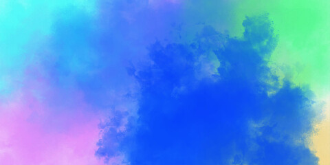 Beautiful Abstract Watercolor Background Design with Bright Blue and Pastel Pink Cloud Textures, Light Airy Sky Patterns, and Artistic Ink Strokes  Vintage Grunge Backdrop Illustration.