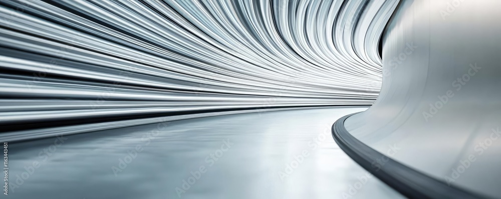Poster brushed abstract background idea. futuristic tunnel showcasing sleek curves and high-speed design fo