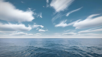 clouds over the sea