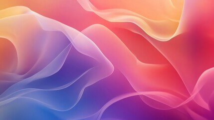 Fototapeta premium Vibrant Fluid Forms Abstract Gradient Wallpaper