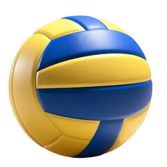 White volleyball ball isolated on transparent background. png