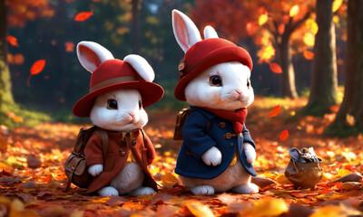 rabbit in the forest