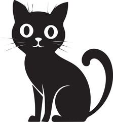 Cat Silhouette vector Clean and Elegant design