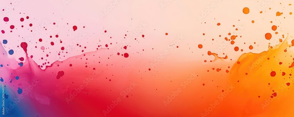 Poster splatter abstract background idea. vibrant splash of colorful paint creating a dynamic artistic back