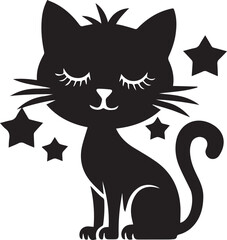 Cat Silhouette vector Clean and Elegant design