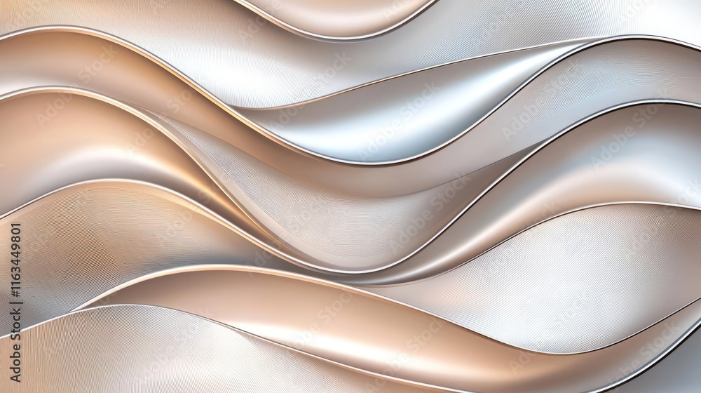 Poster brushed abstract background idea. elegant waves of metallic colors flow seamlessly across the backgr