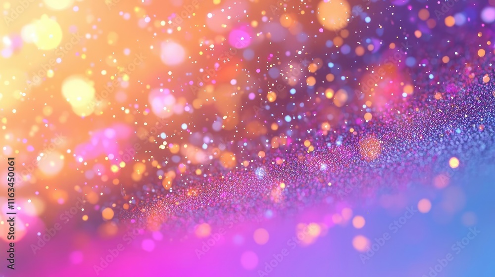 Poster splatter abstract background idea. a vibrant abstract background with colorful bokeh and sparkling l