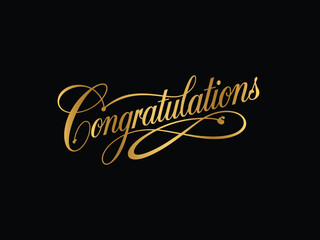 classic gold congratulations title, glowing golden congratulations text, metallic gold congratulations words, aesthetic gold congratulations design