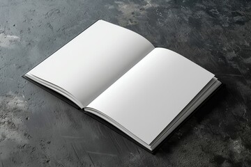 Blank sketchbook mockup hero header