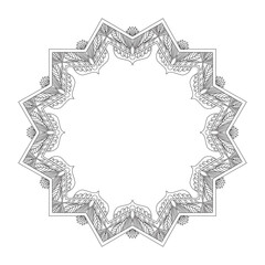 This is geometric mandala design.