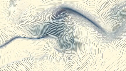 Abstract Wave Pattern Linear Design Art