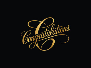 polished gold congratulations typography, exquisite golden congratulations lettering, modern gold congratulations text, chic golden congratulations wording,