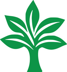 "Vibrant Tree with Green Leaves ,Fully Vector Editable Files for Easy Customization, Vector template