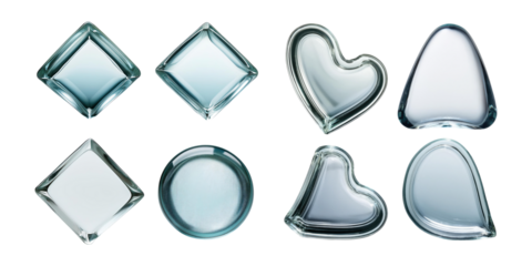 Assorted Transparent Shapes for Background Design